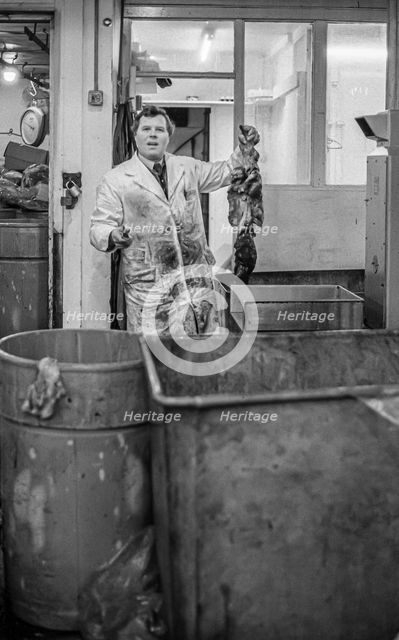 Smithfield Meat Market, City of London, January 1980. Creator: Peter Thompson.