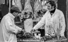 Smithfield Meat Market, City of London, January 1980. Creator: Peter Thompson