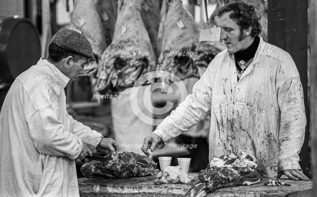 Smithfield Meat Market, City of London, January 1980. Creator: Peter Thompson.