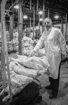 Smithfield Meat Market, City of London, January 1980. Creator: Peter Thompson