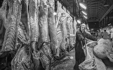 Smithfield Meat Market, City of London, January 1980. Creator: Peter Thompson
