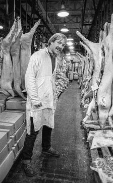 Smithfield Meat Market, City of London, January 1980. Creator: Peter Thompson