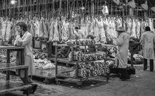 Smithfield Meat Market, City of London, January 1980. Creator: Peter Thompson