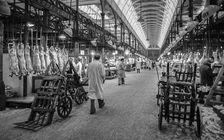 Smithfield Meat Market, City of London, January 1980. Creator: Peter Thompson