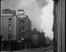 Smoke Rising from an Explosion in Dublin, Irish Free State, 1922. Creator: British Pathe Ltd