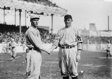 Smokey Joe Wood, Boston AL, & Jeff Tesreau, New York NL (baseball), 1912. Creator: Bain News Service