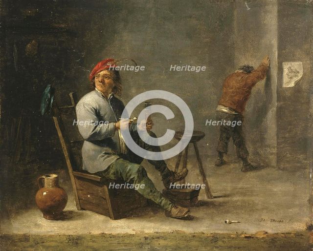 Smoker, 1645. Creator: David Teniers II.