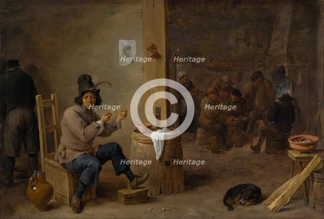 Smoker at an Inn, c1659. Creator: David Teniers II.