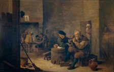 Smokers, 1639. Creator: David Teniers II
