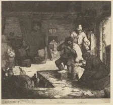 Smokers at the Inn, 1610-85. Creator: Adriaen van Ostade
