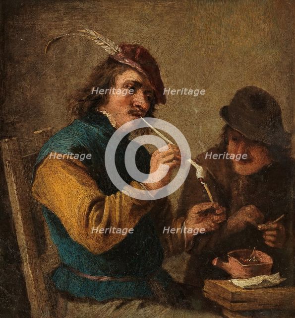 Smokers, between 1631 and 1640. Creator: David Teniers II.