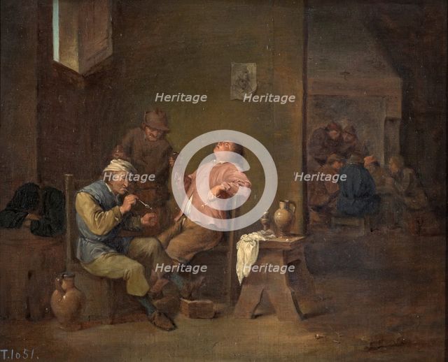 Smokers, copy after David Teniers the Younger, 16th century. Creator: David Teniers II.