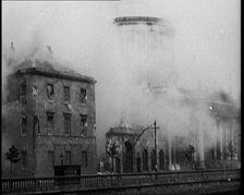 Smoking and Burnt Out Buildings in Dublin, 1922. Creator: British Pathe Ltd