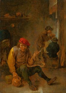 Smoking Peasants (Pipe Smokers), 1650-1700. Creator: Unknown