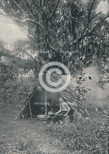 'Smoking Rubber', 1916. Artist: Unknown.