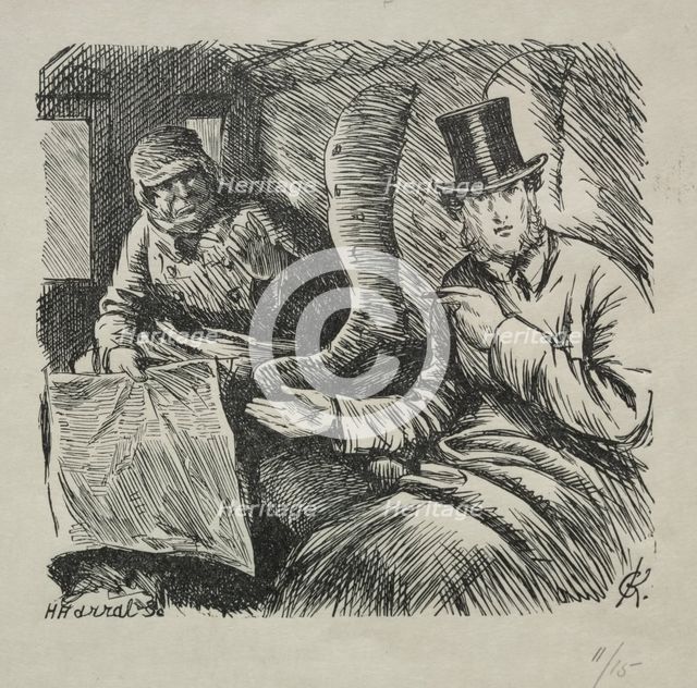 Smoking Strictly Prohibited, 1868. Creator: Charles Samuel Keene (British, 1823-1891).