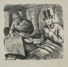 Smoking Strictly Prohibited, 1868. Creator: Charles Samuel Keene (British, 1823-1891)