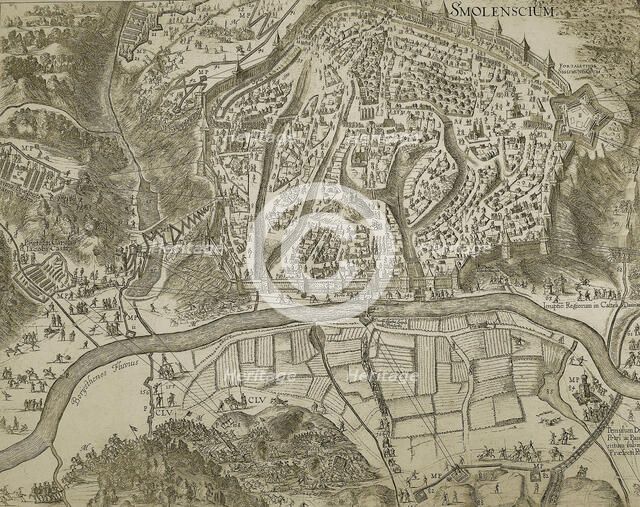 Smolensk and its surroundings, 1636.