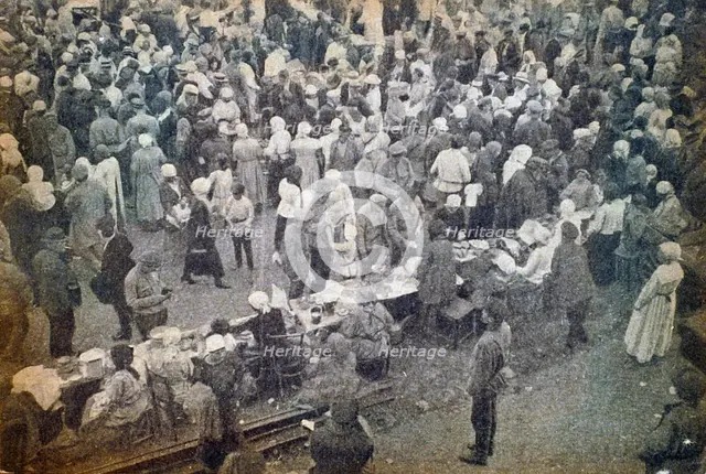 Smolensk Market, Moscow, USSR, 1920s. Artist: Unknown