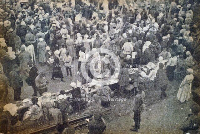 Smolensk Market, Moscow, USSR, 1920s. Artist: Unknown