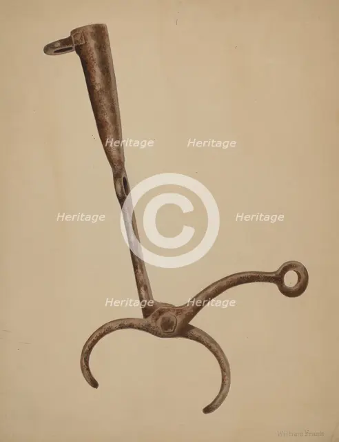 Snubber for Bull, c. 1942. Creator: William Frank.