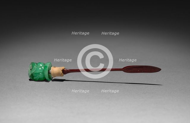Snuff Bottle (stopper), 1644-1911. Creator: Unknown.