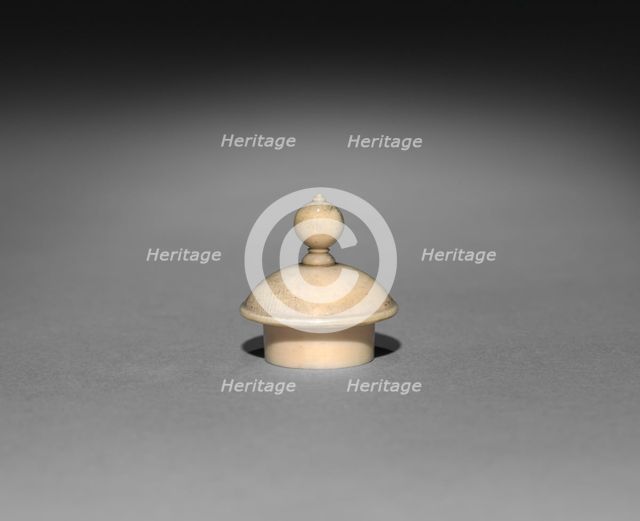 Snuff Bottle (stopper), 1644-1912. Creator: Unknown.