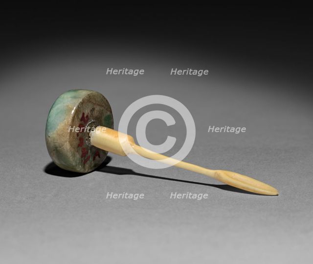Snuff Bottle (stopper), 1644-1912. Creator: Unknown.