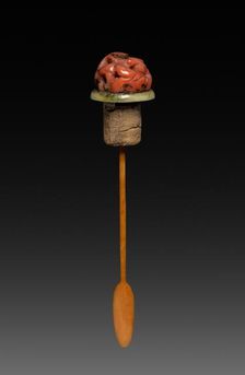 Snuff Bottle (stopper), 1661-1722. Creator: Unknown