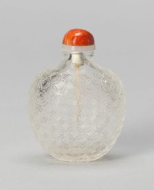 Snuff Bottle with "Cash" Pattern, Qing dynasty (1644-1911), 1750-1800. Creator: Unknown