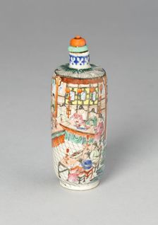 Snuff Bottle with a Scene from the Dream of the Red..., Qing dynasty, Jiaqing reign (1796-1820). Creator: Unknown