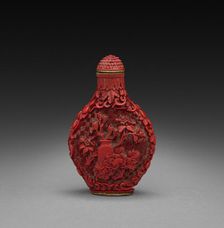 Snuff Bottle with Flowers, 1736-1795. Creator: Unknown