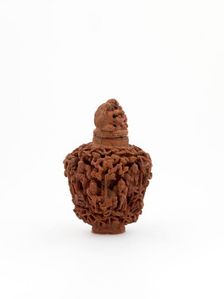 Snuff bottle with lid, 18th century. Creator: Unknown