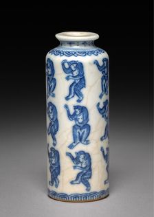 Snuff Bottle with Stopper, 1723-1735. Creator: Unknown