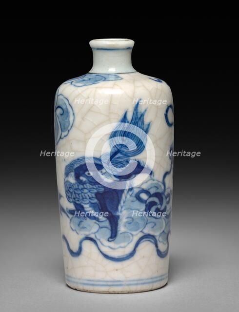 Snuff Bottle with Stopper, 1723-1735. Creator: Unknown.