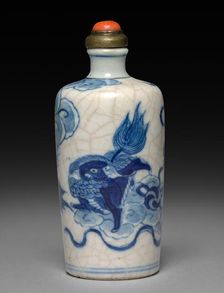 Snuff Bottle with Stopper, 1723-1735. Creator: Unknown