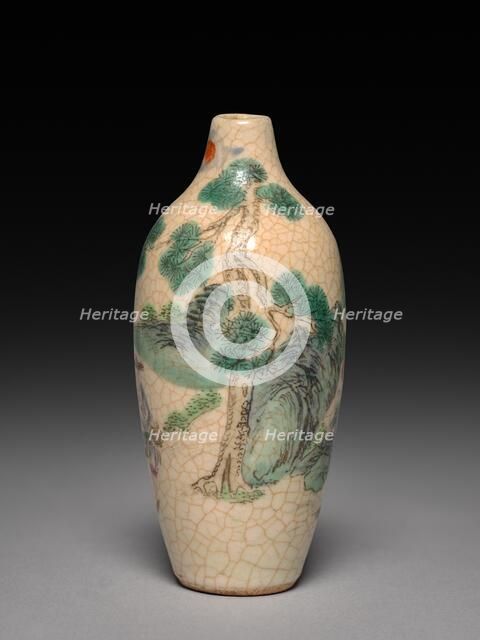 Snuff Bottle with Stopper, 1736-1795. Creator: Unknown.
