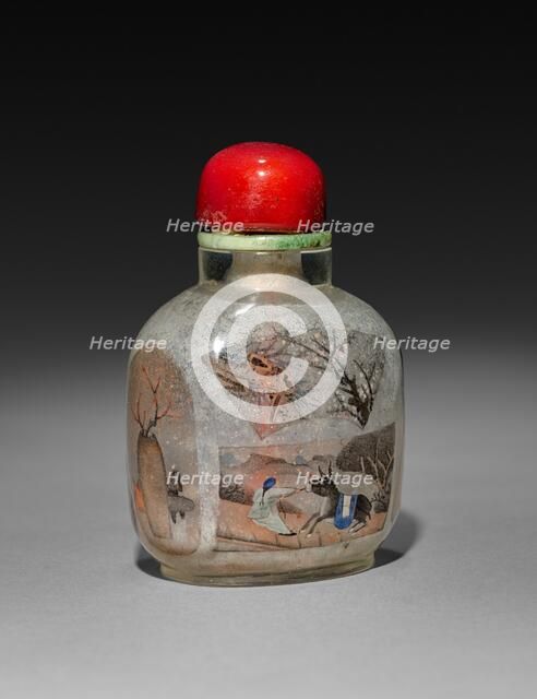 Snuff Bottle with Stopper, 1736-1795. Creator: Unknown.