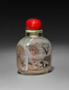Snuff Bottle with Stopper, 1736-1795. Creator: Unknown