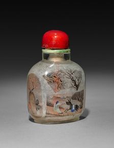 Snuff Bottle with Stopper, 1736-1795. Creator: Unknown