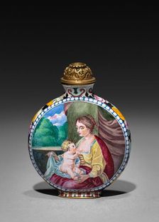 Snuff Bottle with Stopper, 1736-1795. Creator: Unknown