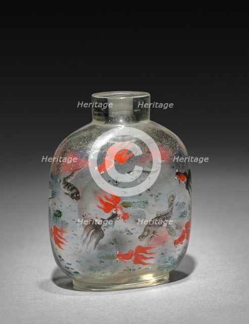 Snuff Bottle with Stopper, 1736-1795. Creator: Unknown.