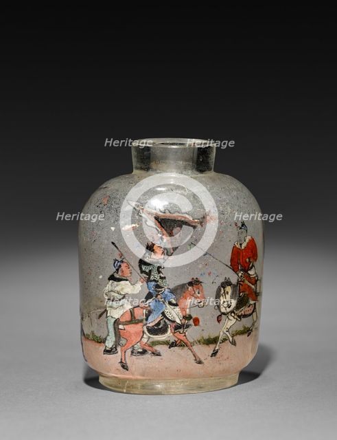 Snuff Bottle with Stopper, 1800s. Creator: Unknown.