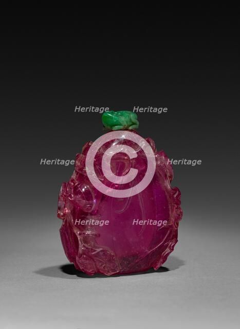 Snuff Bottle with Stopper, 1800s. Creator: Unknown.