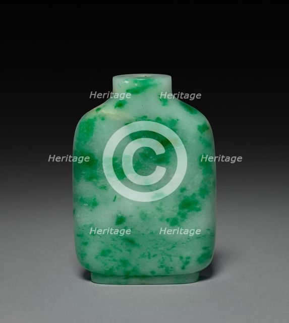 Snuff Bottle with Stopper, 1800s. Creator: Unknown.