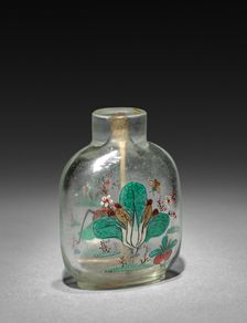 Snuff Bottle with Stopper, 19th Century. Creator: Unknown