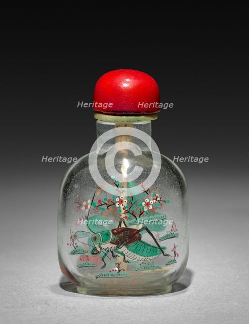 Snuff Bottle with Stopper, 19th Century. Creator: Unknown.