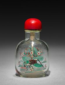 Snuff Bottle with Stopper, 19th Century. Creator: Unknown