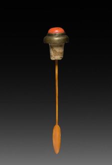 Snuff Bottle with Stopper (stopper), 1723-1735. Creator: Unknown