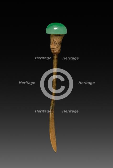 Snuff Bottle with Stopper (stopper), 1736-1795. Creator: Unknown.